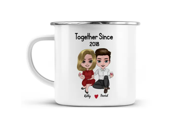 Best Gifts for Wife That She Will Love - Couple - Together Since - Personalized Mug